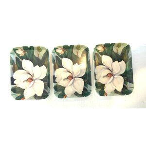 Vintage Set of 3 Italy R2S Monza Melplus Melanine Trinket Snack Trays 5.75" x 4"